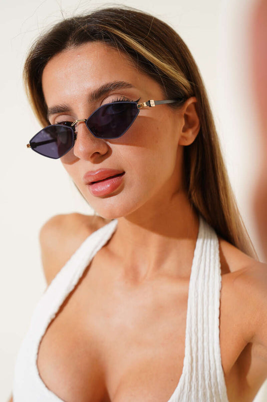 Freya Series Eyeglasses Navy Blue