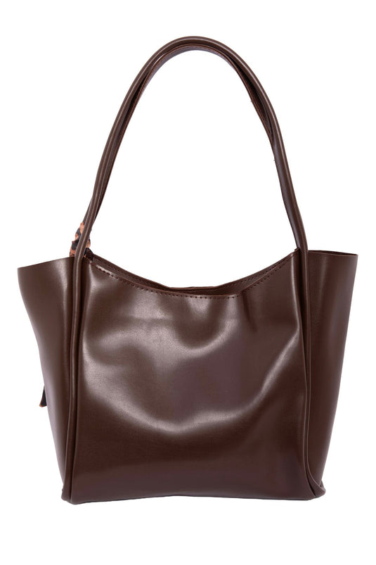 Schultertasche mit Fular-Detail -24