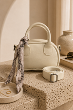 Sac Mini Avec Détails Foulard Pour Main & Épaule