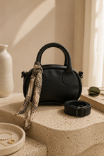 Sac Mini Avec Détails Foulard Pour Main & Épaule