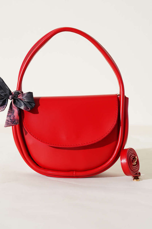 Écharpe ovale rouge