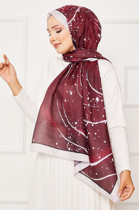 Galaxy Pattern Hijab Shawl Beige