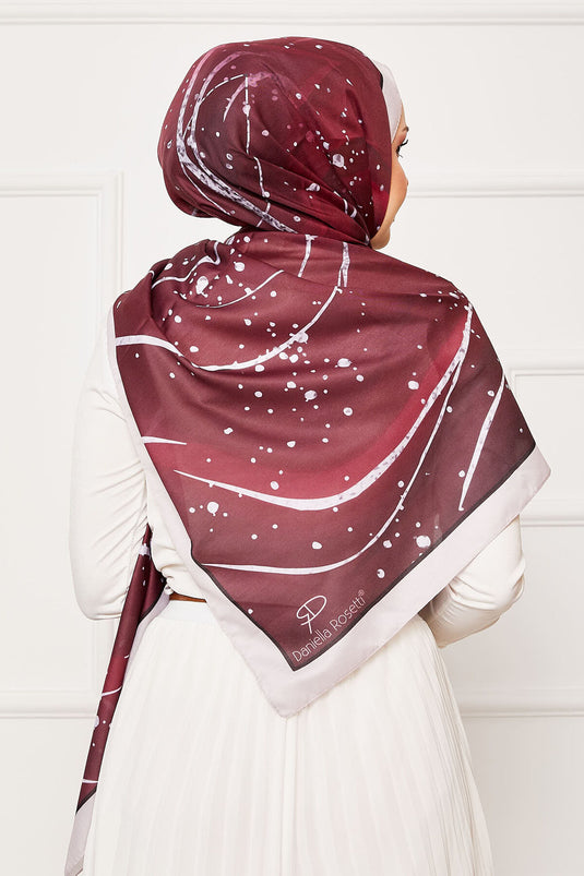Galaxy Pattern Hijab Shawl Beige