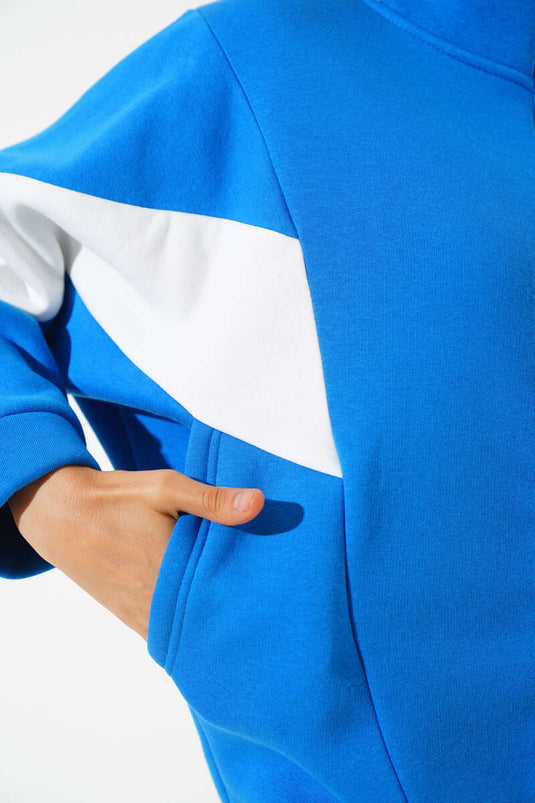 Garnished Three Thread Casual Short Cardigan Saxe