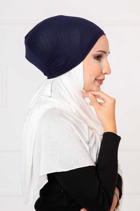 Interlaced Bonnet Marineblau