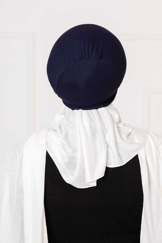 Interlaced Bonnet Marineblau