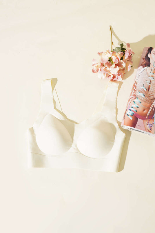 Wide Strap Zero Feel Ziro Gram Bra Ecru