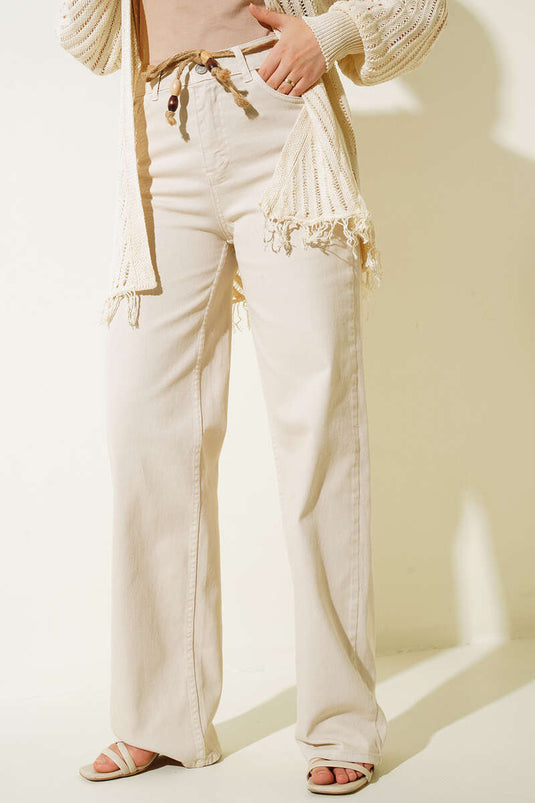 Wide Leg Stone Pants