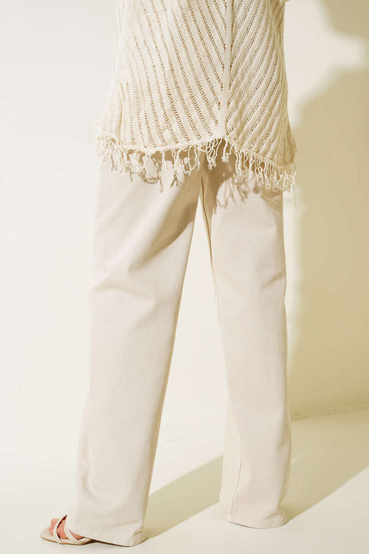 Wide Leg Stone Pants