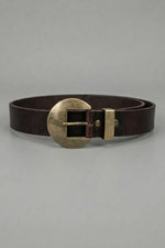 Ceinture Large À Boucle En Marron