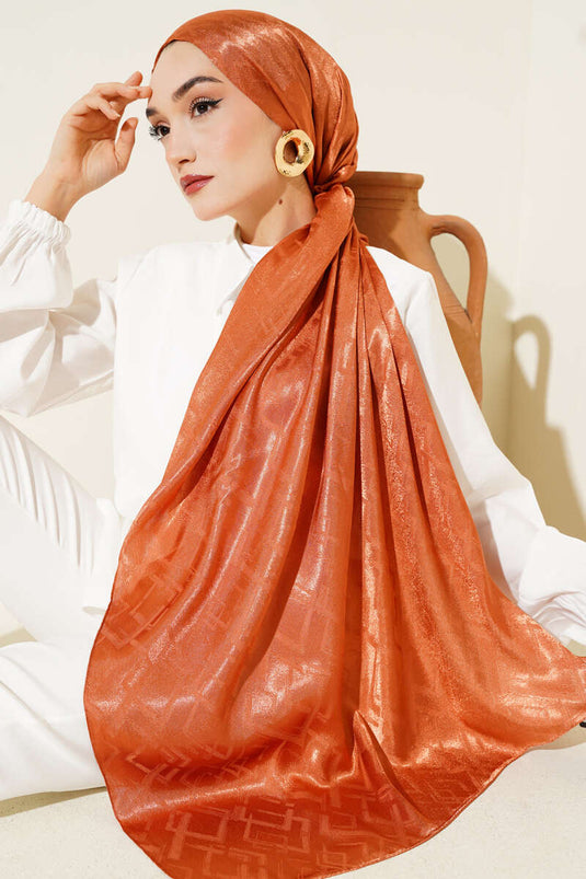 Geometry Patterned Jacquard Shawl Tile - 27