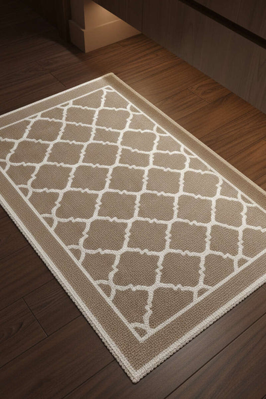 Zerbino da bagno con motivo geometrico assortito 3