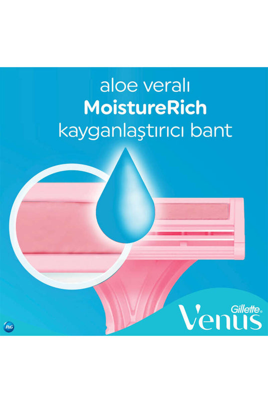 Gillette Venus Simply 2 Razor Blades, Pack of 5, Women's Basic