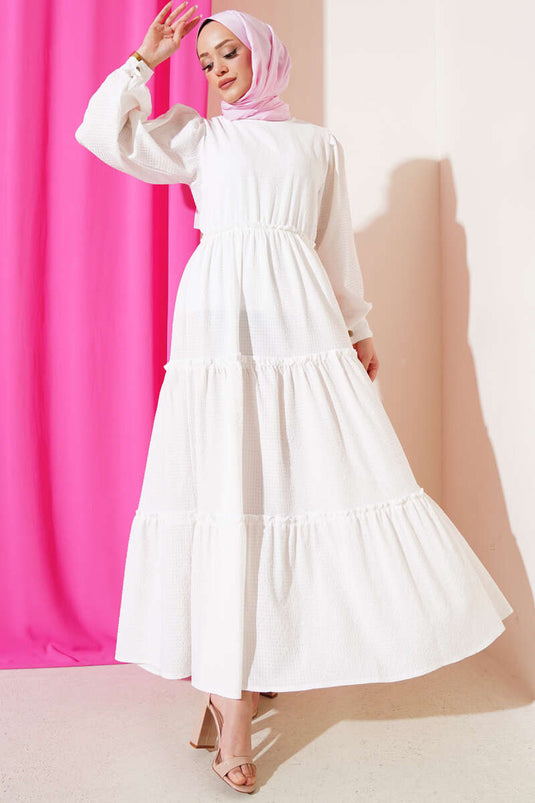 Gofre Kat Kat Kleid Ecru