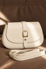 Sac À Main Crème À Boucle Dorée Pour Femmes