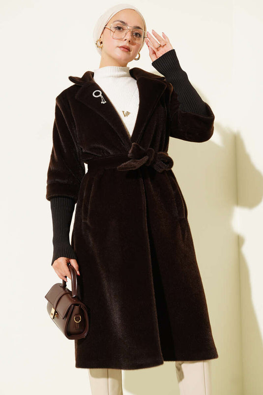 Manteau côtelé à manches Goldfox Châtaigne