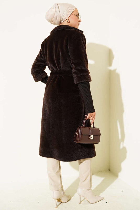 Manteau côtelé à manches Goldfox Châtaigne