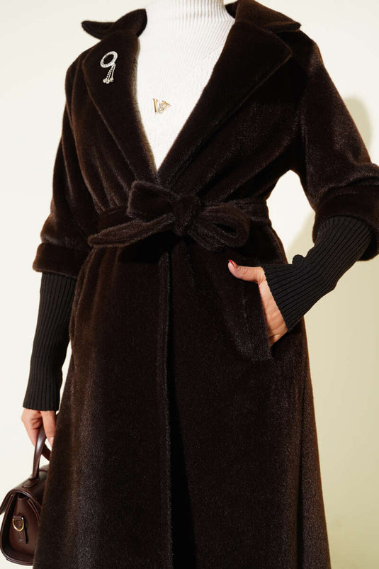 Manteau côtelé à manches Goldfox Châtaigne