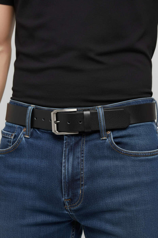 Guard Metal Tokalı Erkek Kemer Siyah