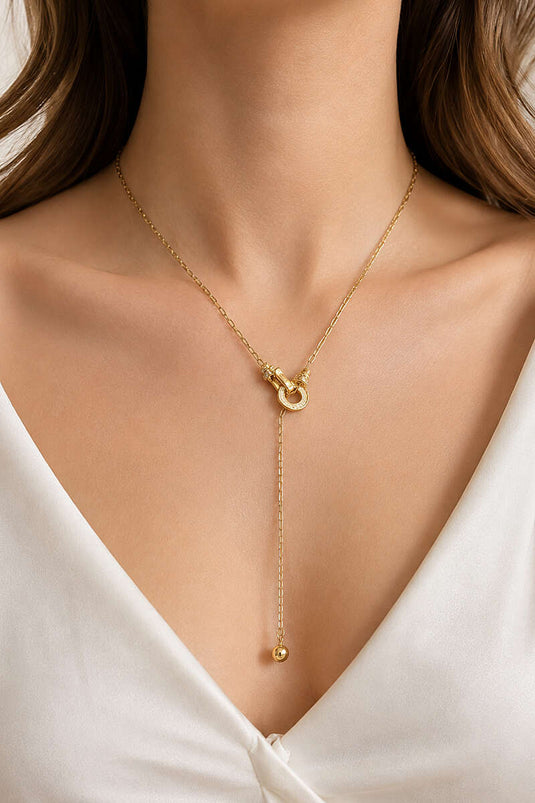 Goldene Kette Mit Schlaufeverschluss