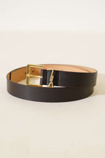 Ceinture à logo lettre Café amer