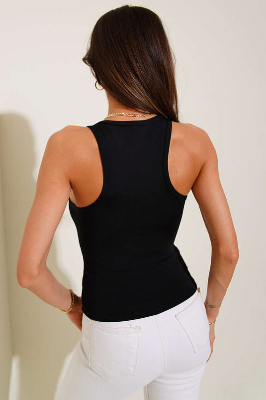 Ghost Strap Blouse Black