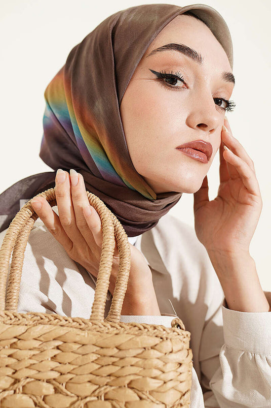 وشاح بتصميم هولوغرامي ملون 3 قطع