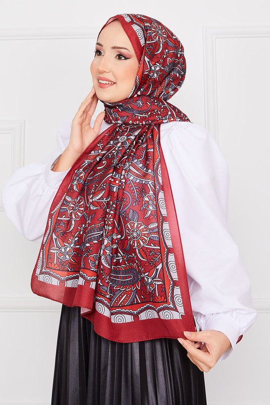 Hurrem Patterned Hijab Shawl -4