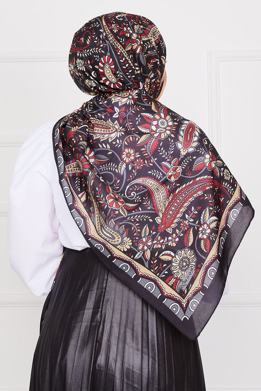Hurrem Patterned Hijab Shawl -9