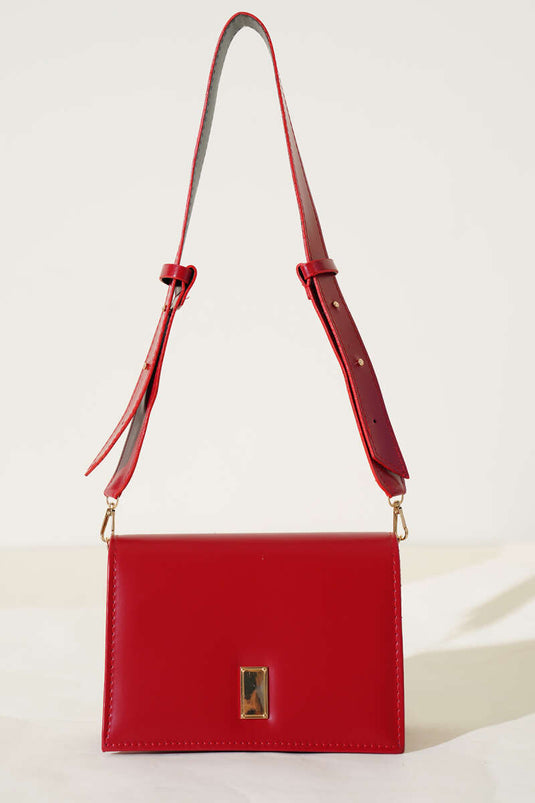 Two Compartment Magnetic Bag Red