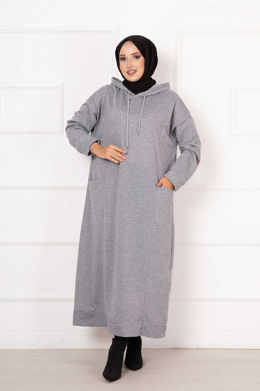 Robe à Capuche Deux Fils Gris