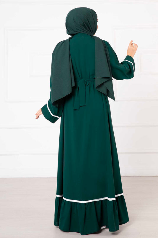 İkili Abaya Takım Zümrüt