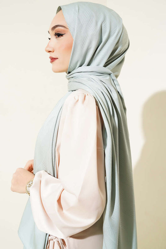 İllüzyon Desen Jakar Şal Çağla Yeşili -87