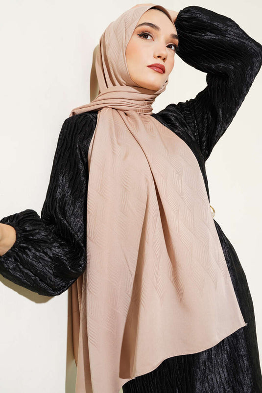 الوهم نمط الجاكار شال البني -17