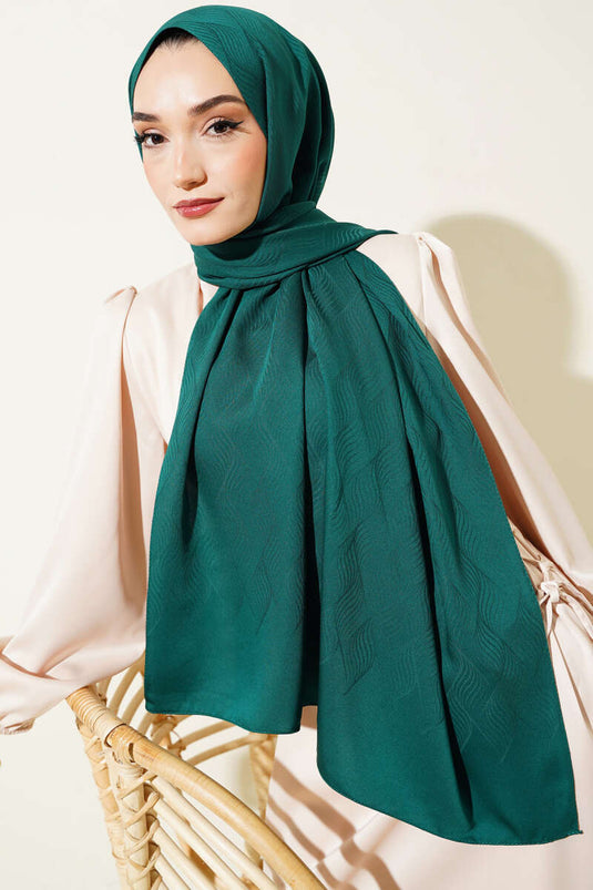 الوهم نمط الجاكار شال الزمرد -78