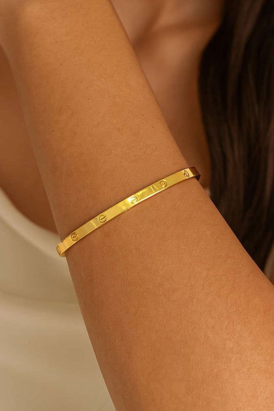 Fijn bewerkte gouden armband