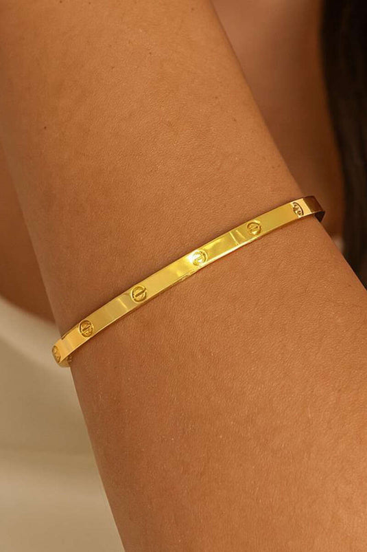 Fijn bewerkte gouden armband