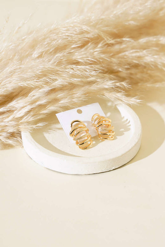 Boucles d'oreilles Thin Star Trek en or