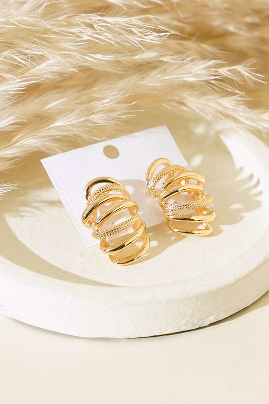 Boucles d'oreilles Thin Star Trek en or