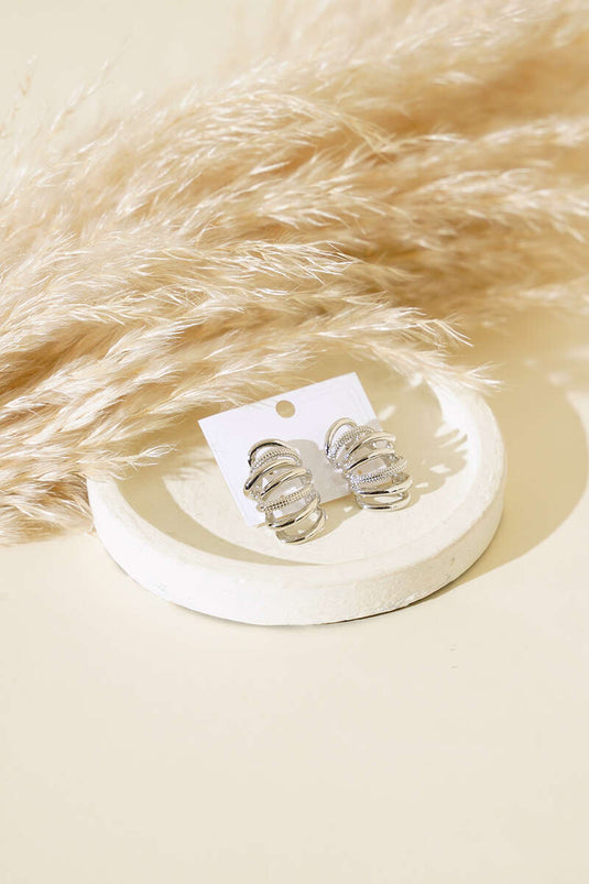 Boucles d'oreilles Thin Star Trek en argent