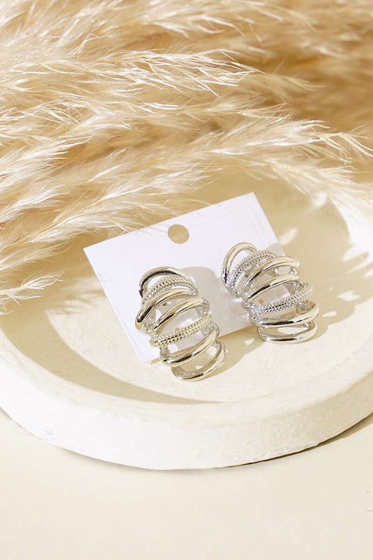 Boucles d'oreilles Thin Star Trek en argent