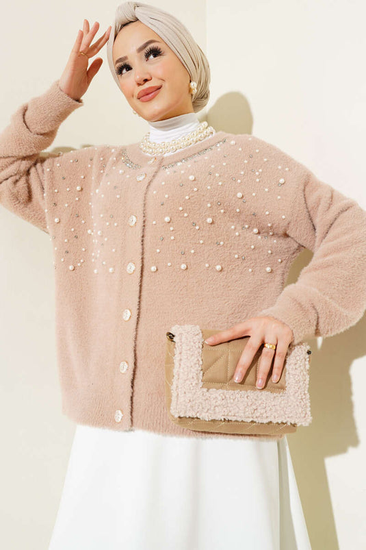 Biscuit à barbe nacrée et pierreuse