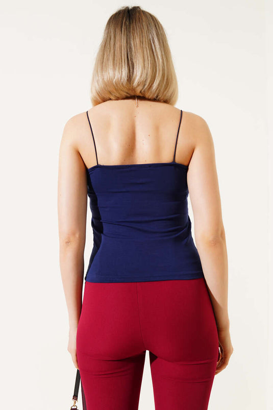 İp Askılı Basic Body Lacivert