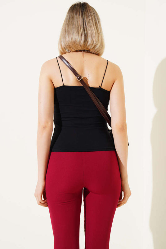 İp Askılı Basic Body Siyah