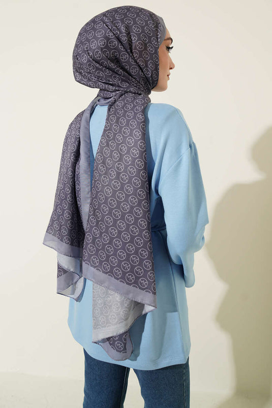 Spanish Sleeve Drawstring Tunic Blue