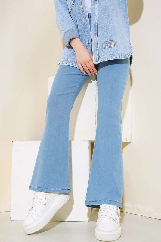 Light Blue Flared Jeans