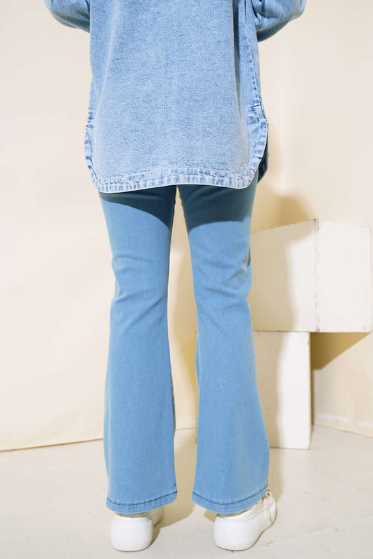 Light Blue Flared Jeans