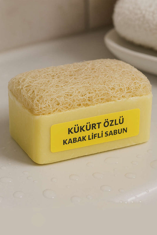 Loofah Fiber Soap with Sulfur