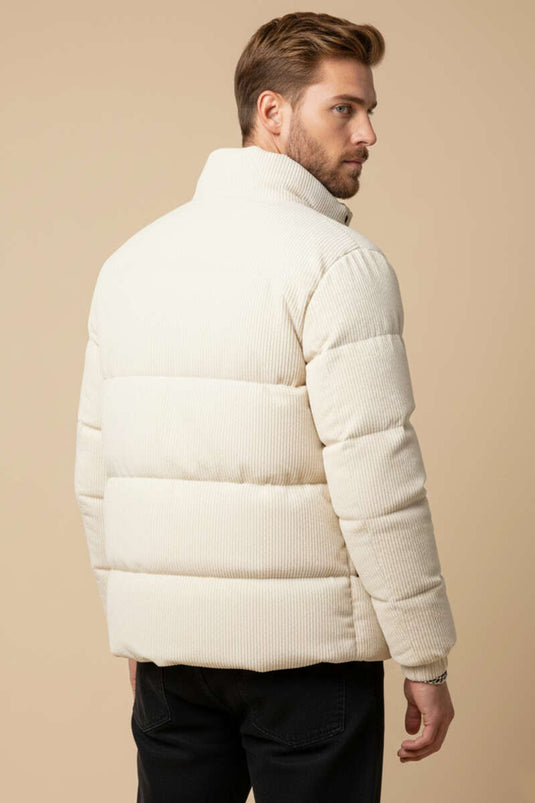 جاكيت مبطن رجالي من الكاديفي لون حجرية
