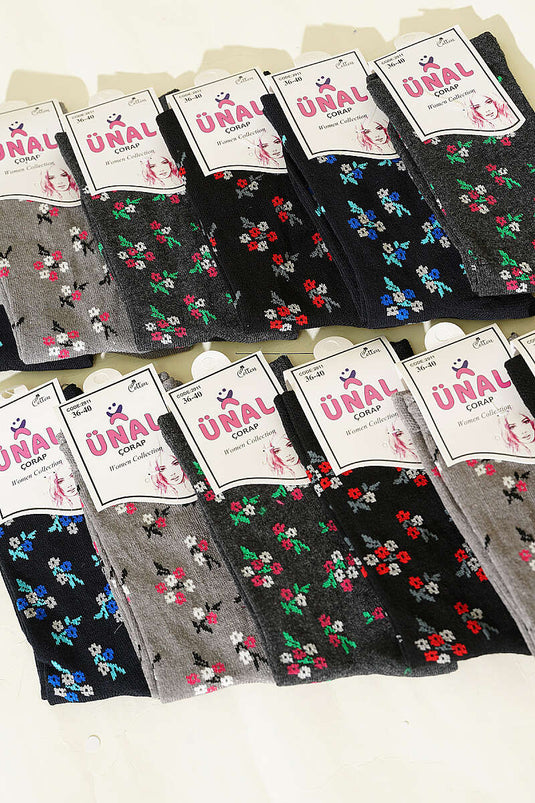 Lot de 12 paires de chaussettes à motif léopard assorties pour femme 2